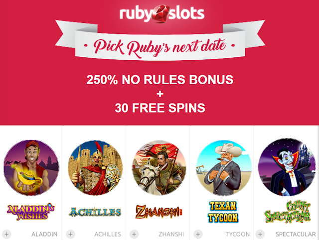 Ruby Slots No Deposit Coupon Codes