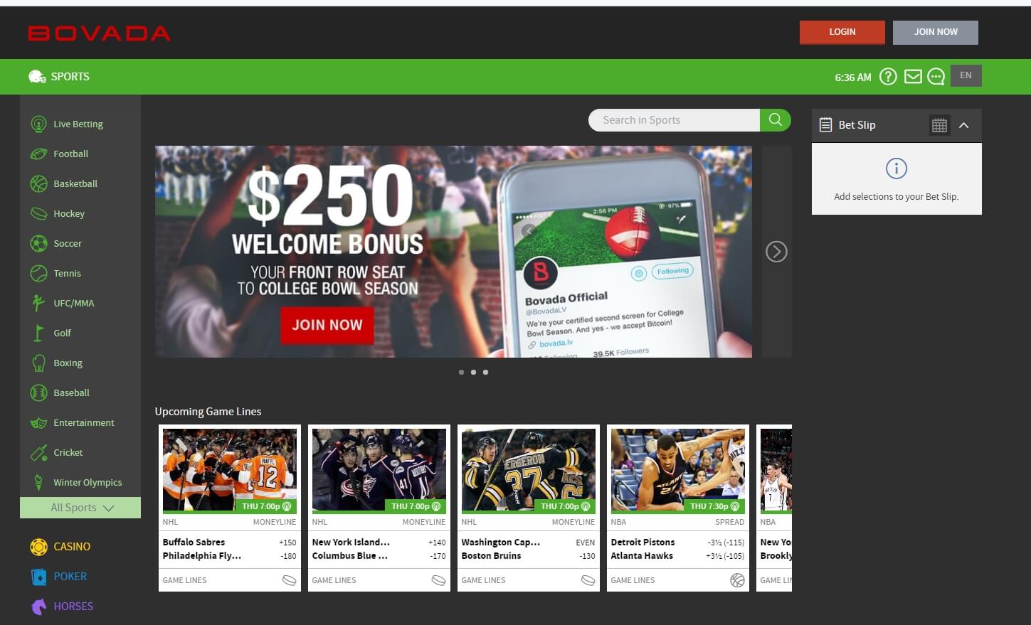 Bovada Sports Betting Online